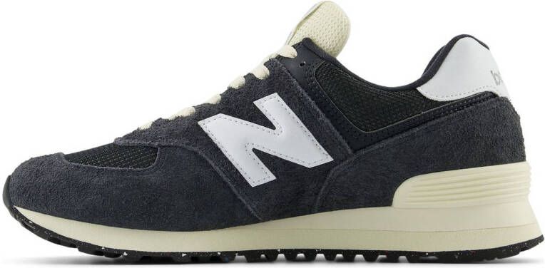 New Balance 574 sneakers antraciet ecru