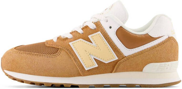 New Balance 574 sneakers bruin wit