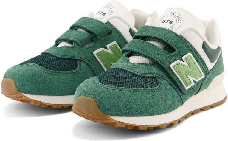 New Balance 574 sneakers groen wit