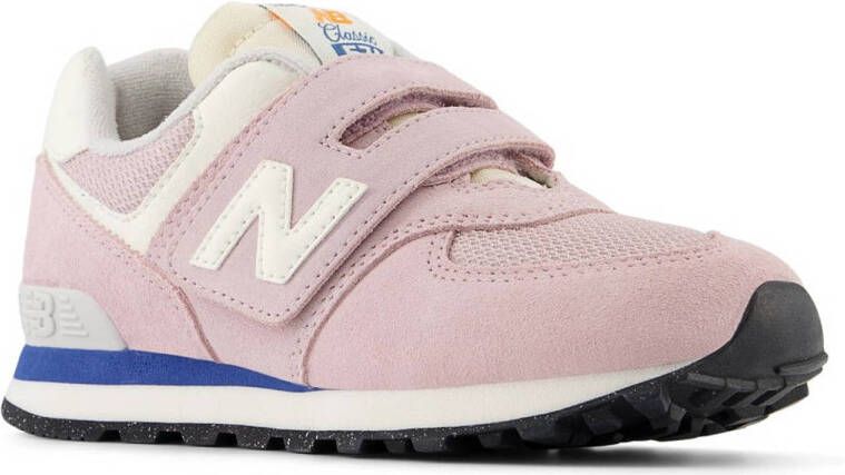 New Balance 574 sneakers roze wit blauw