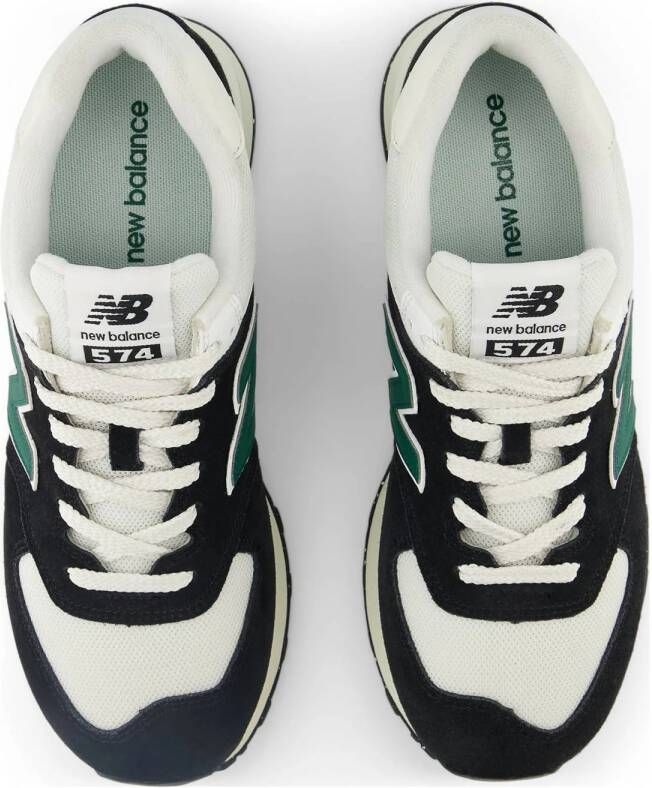 New Balance 574 sneakers zwart groen wit