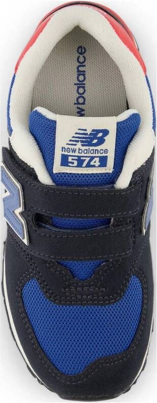 New Balance 574 sneakers zwart rood blauw