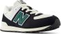 New Balance 574 sneakers zwart wit groen Suede Meerkleurig 36 - Thumbnail 6