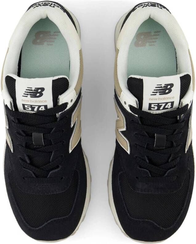 New Balance 574 sneakers zwart zand