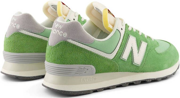 New Balance 574 V2 sneakers groen wit