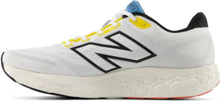 New Balance 680 V8 hardloopschoenen wit zwart geel