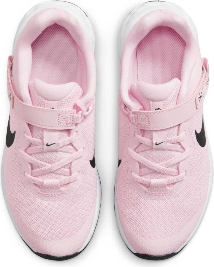 Nike Revolution 6 FlyEase Eenvoudig aan en uit te trekken kleuterschoenen Roze - Foto 4
