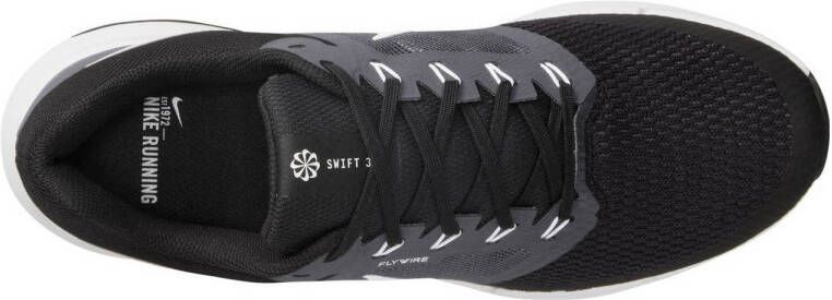 Nike Run Swift 3 hardloopschoenen zwart wit