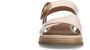 No Stress Dames PRE ORDER Witte leren plateau sandalen met gesp - Thumbnail 5