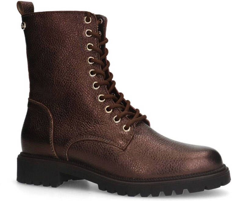 No Stress leren veterboots brons