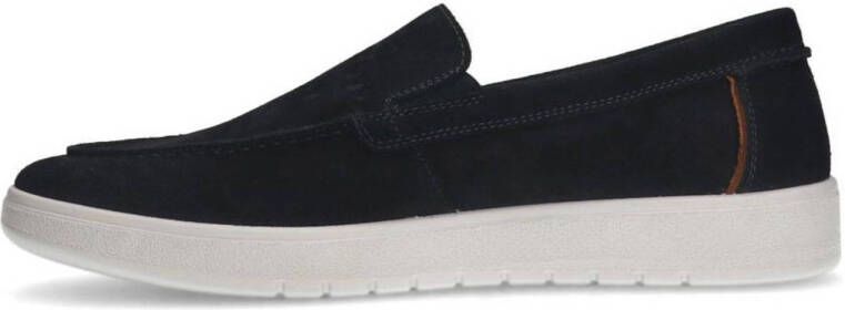 No Stress suède loafers donkerblauw