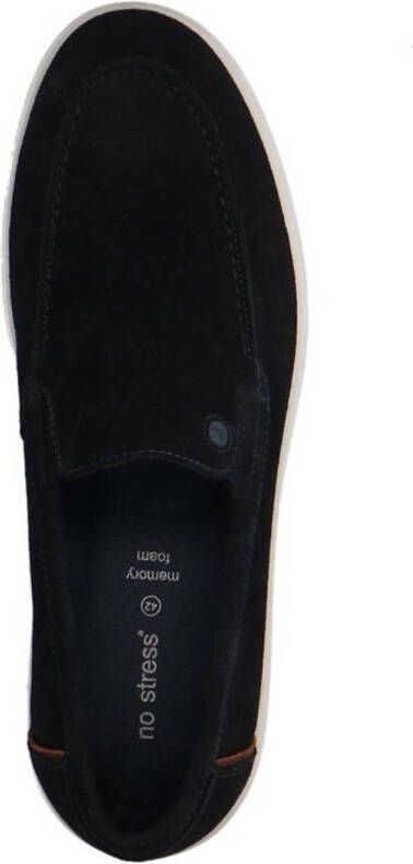 No Stress suède loafers donkerblauw