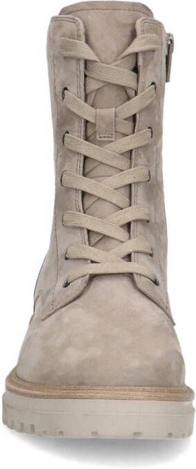 No Stress suède veterboots taupe