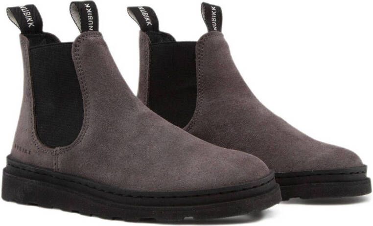 Nubikk Jonah Rai JR suède chelsea boots grijs