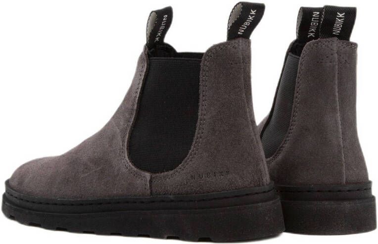 Nubikk Jonah Rai JR suède chelsea boots grijs