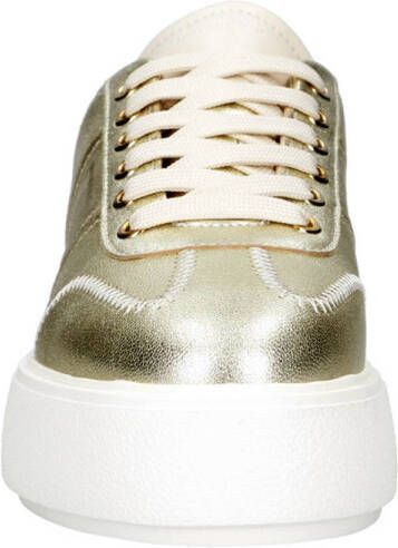 Nubikk leren sneakers goud