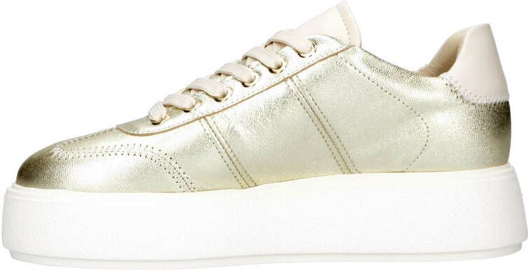 Nubikk leren sneakers goud