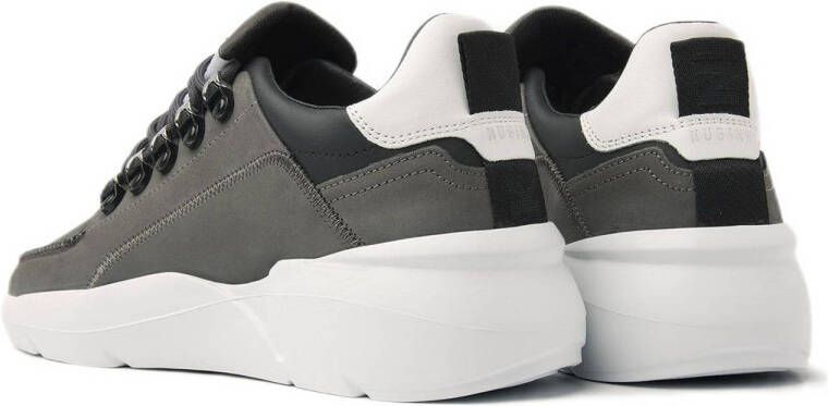 Nubikk Roque Roman leren sneakers donkergrijs