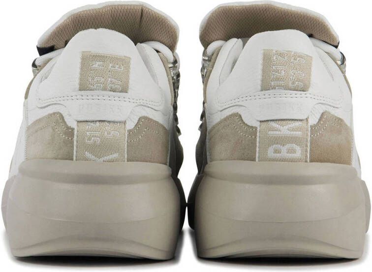 Nubikk Roque Roman M leren sneakers wit beige