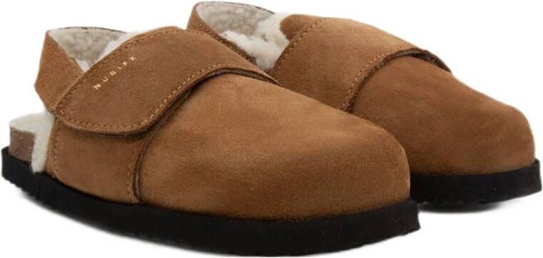 Nubikk suède clogs cognac