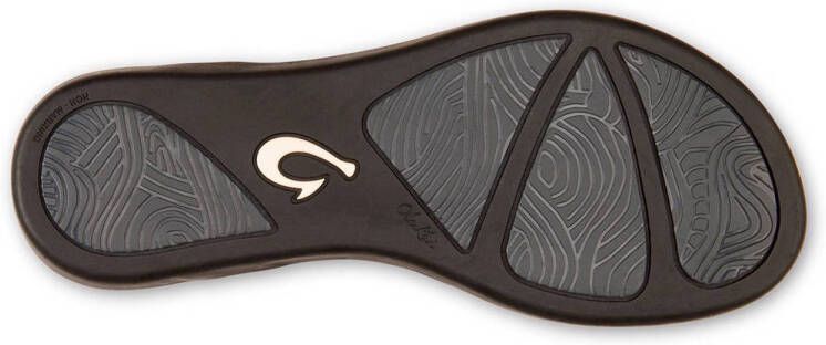 Olukai Awe leren outdoor sandalen bruin