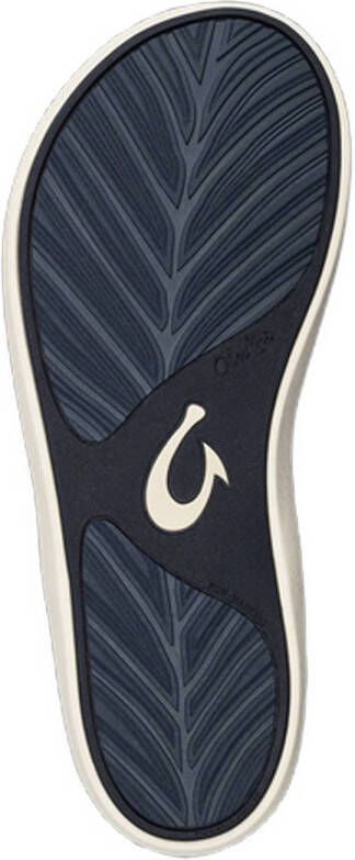 Olukai Pi'Oe teenslippers blauw lichtgrijs