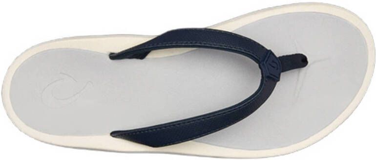 Olukai Pi'Oe teenslippers blauw lichtgrijs