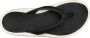 Olukai Pi'Oe Teenslippers Dames leren slippers Black Dk Shadow - Thumbnail 3