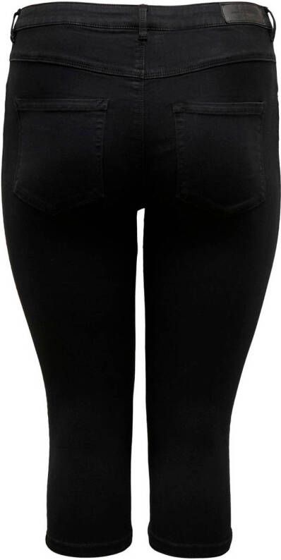 ONLY CARMAKOMA high waist skinny fit capri CARAUGUSTA zwart