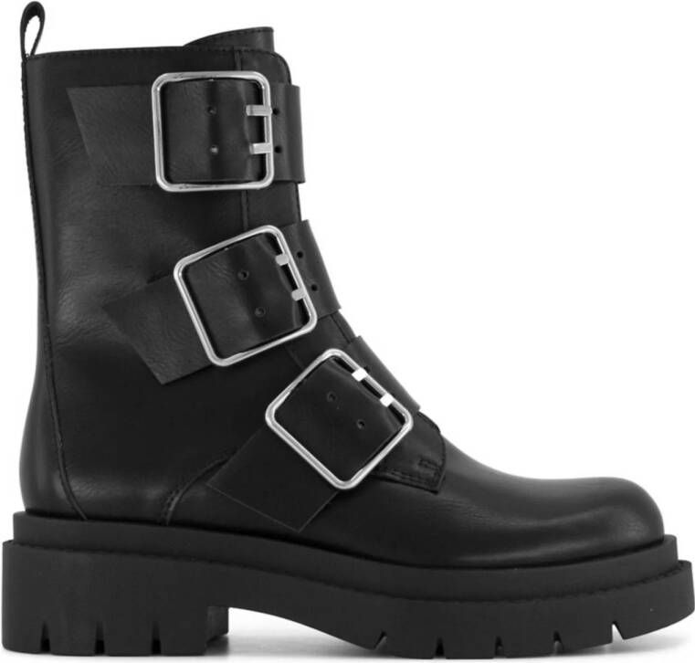 Oxmox chunky bikerboots zwart