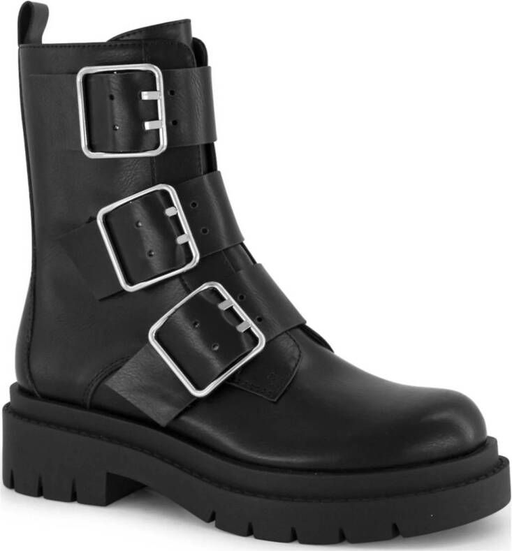 Oxmox chunky bikerboots zwart