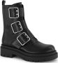 Oxmox chunky bikerboots zwart - Thumbnail 4