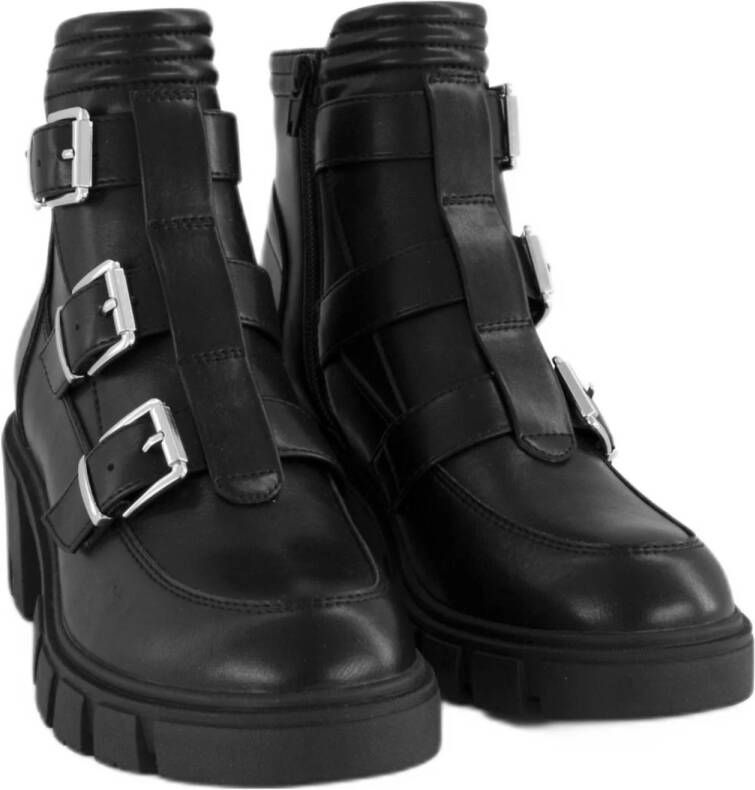 Oxmox chunky bikerboots zwart