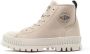 Palladium Pallashock Zip Warm leren sneakers beige - Thumbnail 2