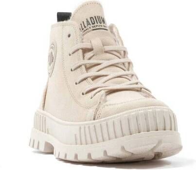 Palladium Pallashock Zip Warm leren sneakers beige