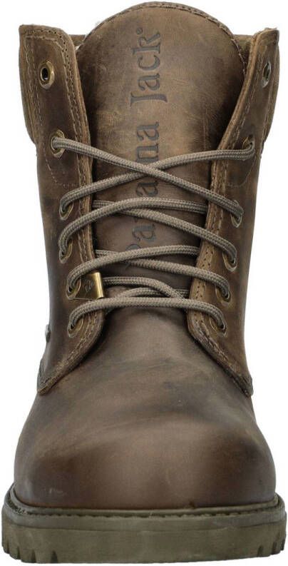 Panama Jack Panama 03 gevoerde nubuck veterboots kaki