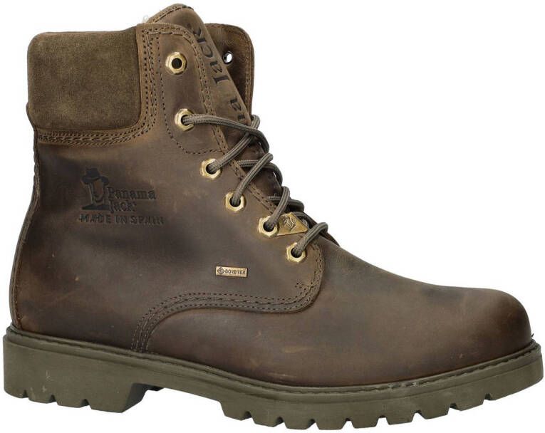 Panama Jack Panama 03 gevoerde nubuck veterboots kaki