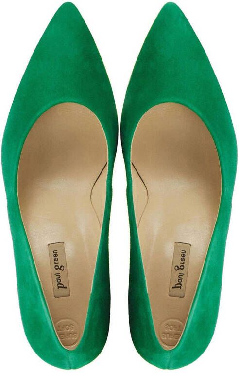 Paul Green 3779 suède pumps groen