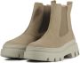 Paul Green Chelsea boots Dames Laarzen Damesschoenen Nubuck 9124 Taupe - Thumbnail 3