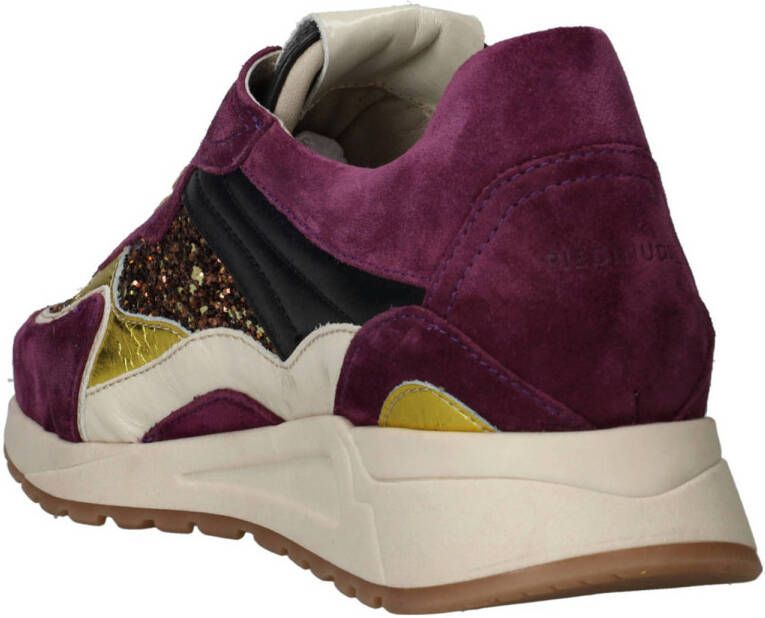 Piedi Nudi Nova 11-15 suède sneakers violet brons