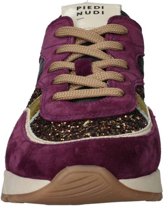 Piedi Nudi Nova 11-15 suède sneakers violet brons