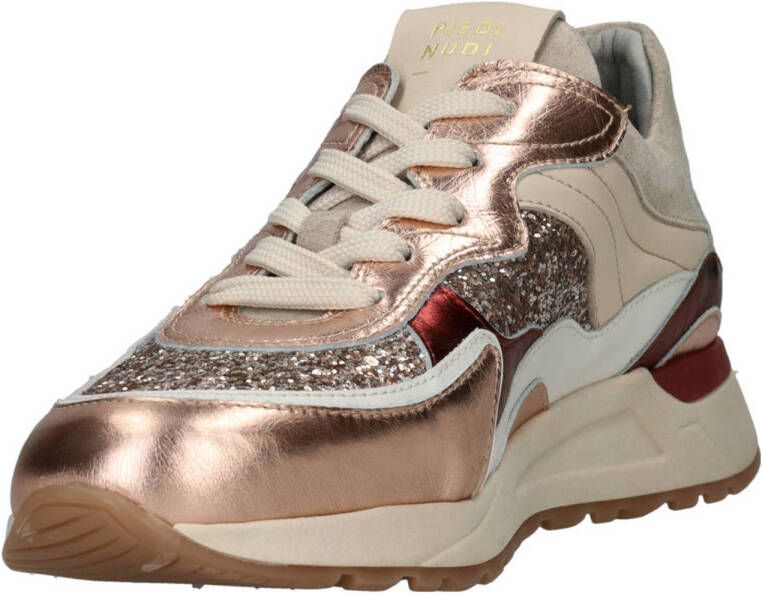 Piedi Nudi Nova 11-20 leren sneakers brons