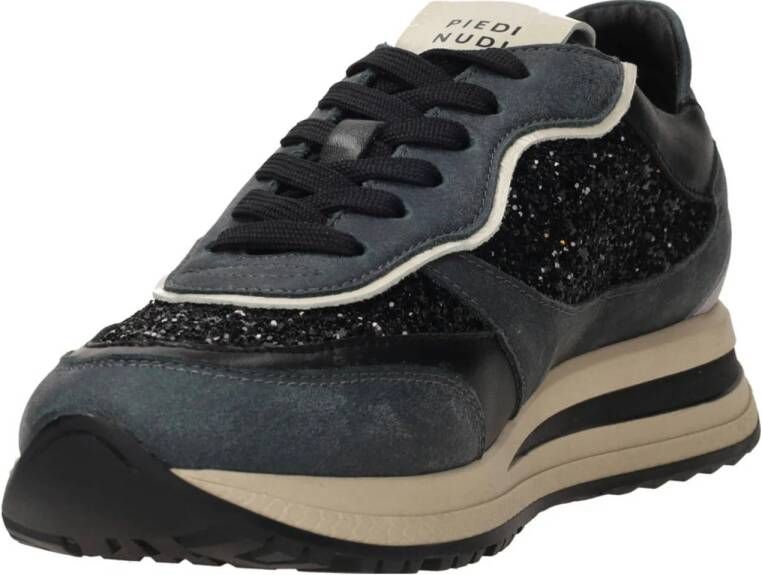 Piedi Nudi Ora 08-05 leren sneakers zwart