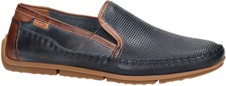 Pikolinos Conil leren mocassins donkerblauw