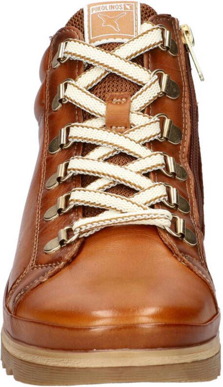 Pikolinos leren sneakers cognac