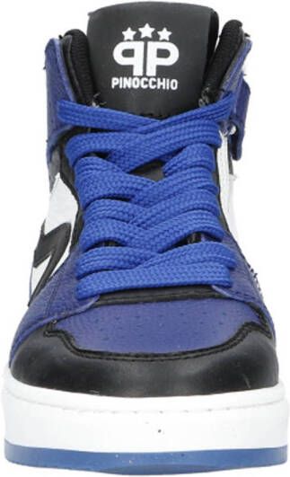 Pinocchio leren sneakers blauw zwart