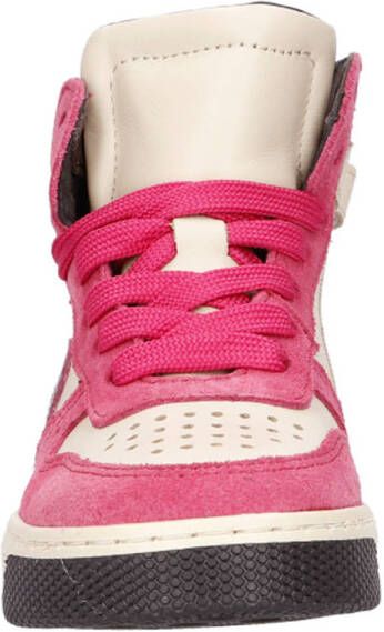 Pinocchio leren sneakers fuchsia