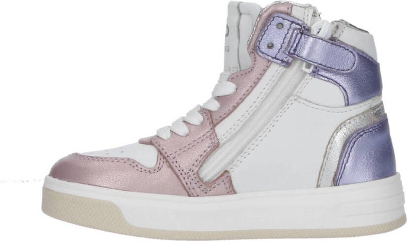 Pinocchio leren sneakers roze