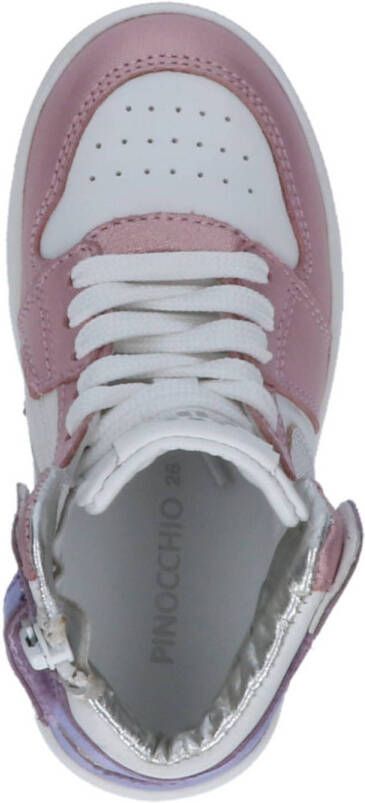 Pinocchio leren sneakers roze