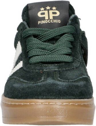 Pinocchio suède sneakers donkergroen